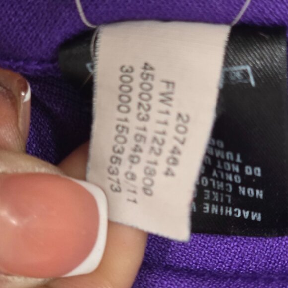 Under Armour Purple Sweatshirt With White Trim Size L - Picture 11 of 13
